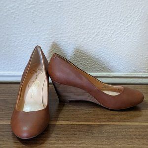 Jessica Simpson Wedges-Camel Color